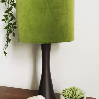 photograph of green velvet lampshade by Lust for Light